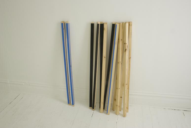 Digital image IRC.2012.03883 showing Natascha Ampunant's installation, Same Place in October (Leaning), at the Mattress Factory, 2006.