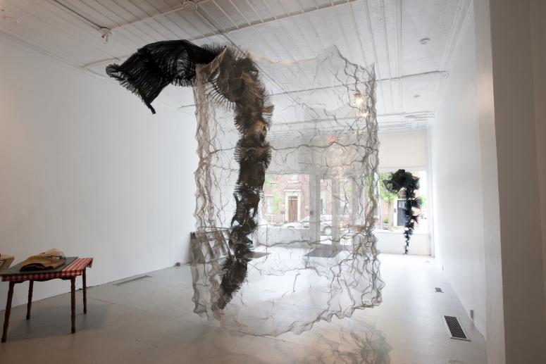 Digital image IRC.2012.03829 showing Atticus Adams's installation, castles in the air, at the Mattress Factory, 2009.