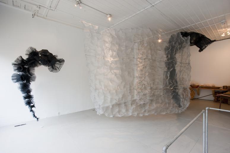 Digital image IRC.2012.03822 showing Atticus Adams's installation, castles in the air, at the Mattress Factory, 2009.