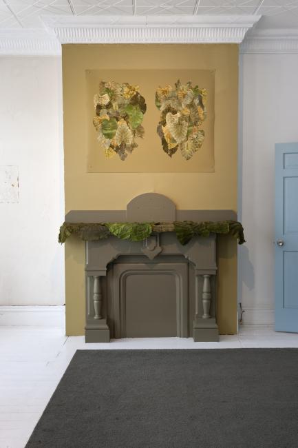 Digital image IRC.2012.03818 showing Sue Abramson's installation, Abramson Family Crest, at the Mattress Factory, 2011.