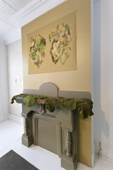 Digital image IRC.2012.03820 showing Sue Abramson's installation, Abramson Family Crest, at the Mattress Factory, 2011.