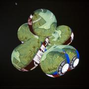 Digital image IRC.2012.06864 showing Antoine Catala's installation, TV Blobs, at the Mattress Factory, 2008.