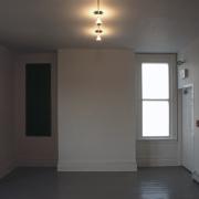 slide IRC.2012.01671 (old number: MON.K-T001) showing Kathleen Montgomery's installation, Toward the Dark, at the Mattress Factory, 1989.