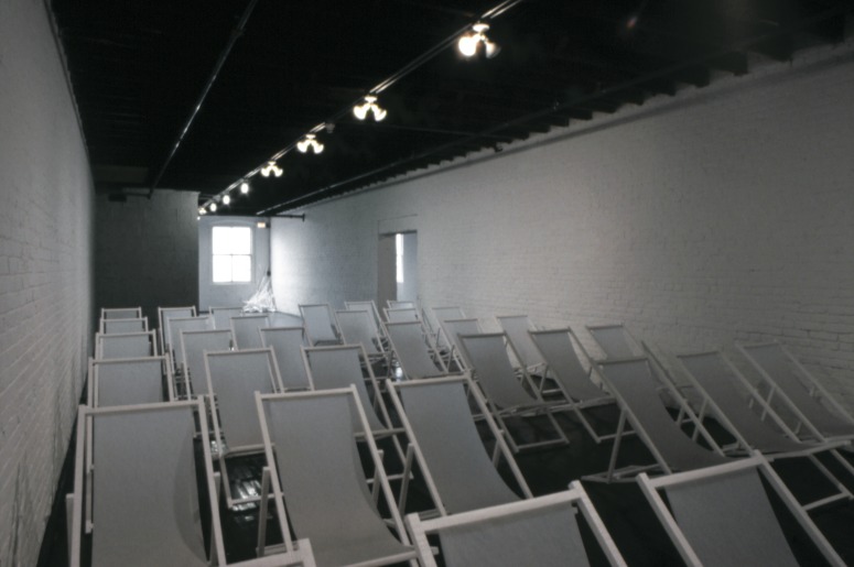 slide IRC.2012.01669 (old number: KIR.J-F007) showing John Kirchner's installation, Faith and Aphasia, at the Mattress Factory, 1992.