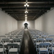 slide IRC.2012.01663 (old number: KIR.J-F001) showing John Kirchner's installation, Faith and Aphasia, at the Mattress Factory, 1992.