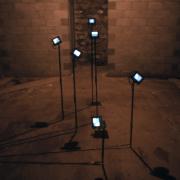 slide IRC.2012.01119 (old number: CAZ.L-S001) showing Lynn Cazabon's installation, Spot, at the Mattress Factory, 1998.