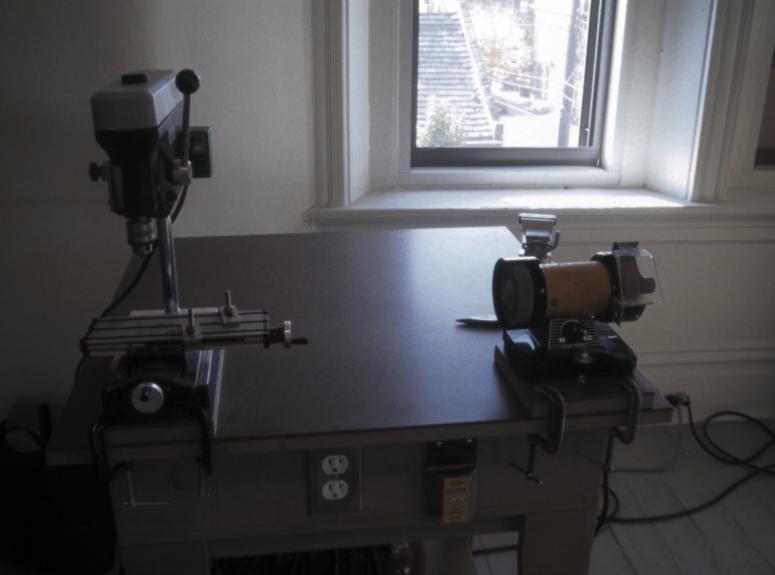 exhibitions slides IRC.2012.00529 (old number BOY.J_S-003) showing Jeremy Boyle's The Studio Project installation for Factory Installed sponsored by Creative Heights at the Mattress Factory, 2003.