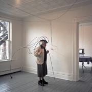 slide IRC.2012.00567 (old number: BUR.D-U006) showing Diana Burgoyne's Untitled installation at the Mattress Factory, 1991.