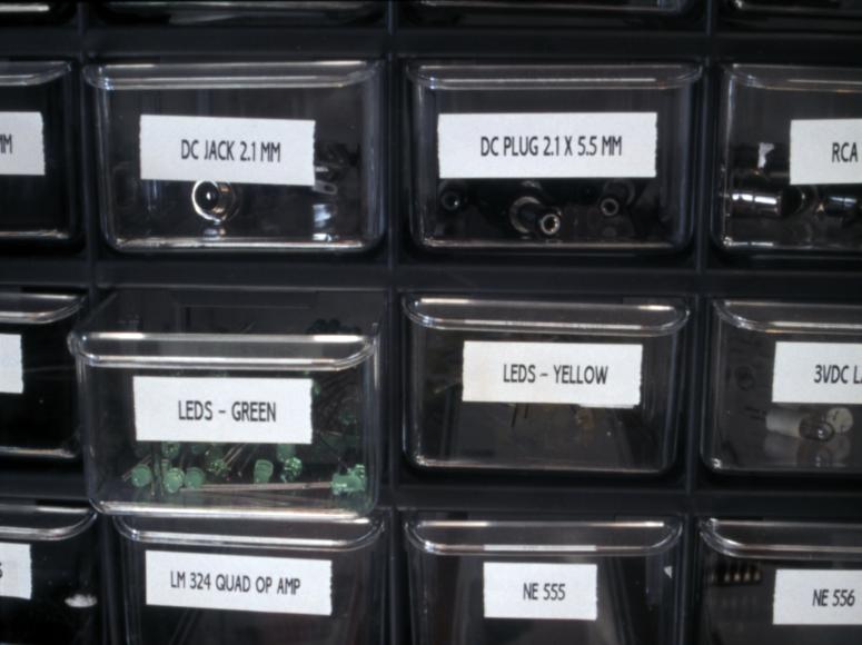 exhibitions slides IRC.2012.00530 (old number BOY.J_S-004) showing Jeremy Boyle's The Studio Project installation for Factory Installed sponsored by Creative Heights at the Mattress Factory, 2003.