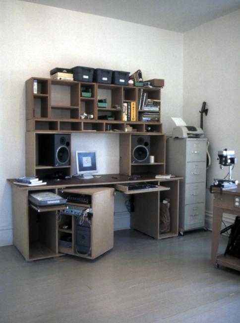 exhibitions slide IRC.2012.00532 (old number BOY.J_S-006) showing Jeremy Boyle's The Studio Project installation for Factory Installed sponsored by Creative Heights at the Mattress Factory, 2003.