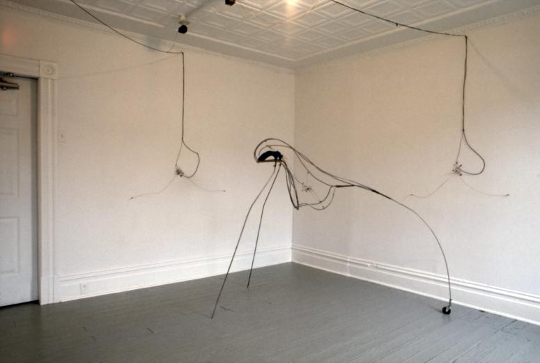 slide IRC.2012.00566 (old number: BUR.D-U005) showing Diana Burgoyne's Untitled installation at the Mattress Factory, 1991.