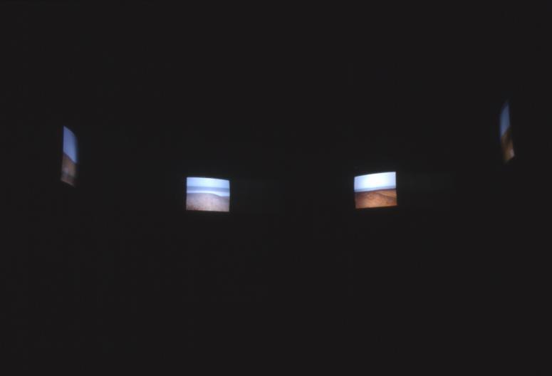 slide IRC.2012.00509 (old number: BLA.D-M022) showing David Blatherwick's installation, Multiple Horizon, at the Mattress Factory, 1998.