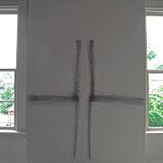 slide IRC.2012.00096 (old number: ANA.W-J001) showing William Anastasi's January 13, 1989, 10 Minutes, 6B permanent installation at the Mattress Factory, 1989.