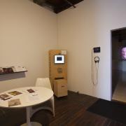 Digital image IRC.2013.04391 showing Loraine Leeson's video installation, Active Energy: Pittsburgh, at the Mattress Factory, 2012.