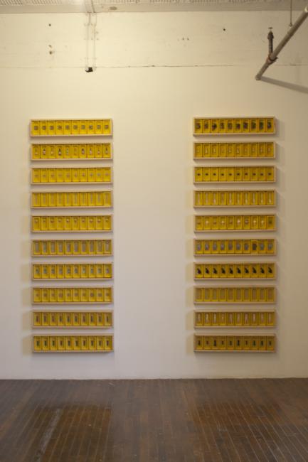 Digital image IRC.2013.04124 showing Angel Delgado's installation, Memorias Acumuladas, at the Mattress Factory, 2004.