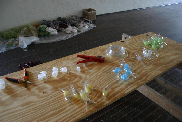 Digital image IRC.2013.03991 showing a work shot of Deborah Aschheim's installation, On Memory, at the Mattress Factory, 2006.