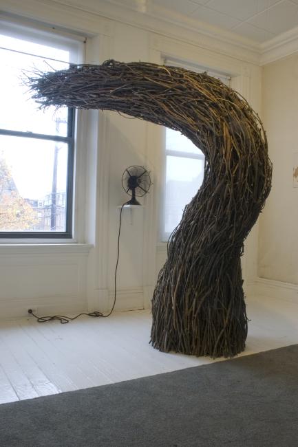 Digital image IRC.2012.06598 showing Alexandra Johnson Watrous's installation, Raising Trees, at the Mattress Factory, 2006.