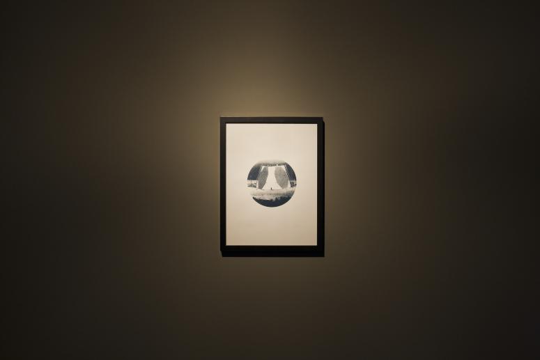 Digital image IRC.2013.03741 showing David Beattie's piece, RDF (Radio Direction Finding), part of his exhibition, Old Light, New Darkness, at the Mattress Factory, 2010.