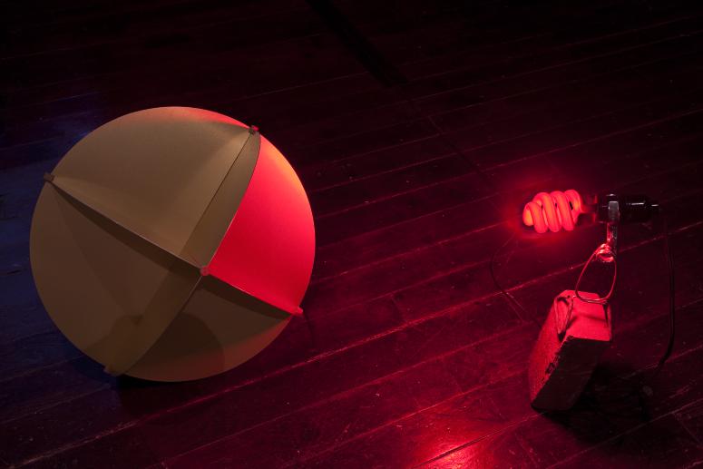 Digital image IRC.2013.03745 showing David Beattie's piece, Reflector, part of his exhibition, Old Light, New Darkness, at the Mattress Factory, 2010.