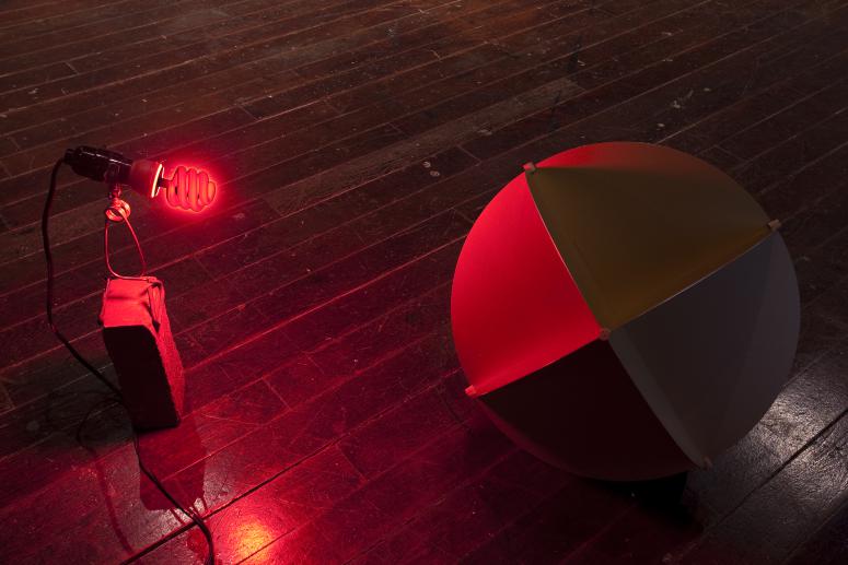 Digital image IRC.2013.03753 showing David Beattie's piece, Reflector, part of his exhibition, Old Light, New Darkness, at the Mattress Factory, 2010.