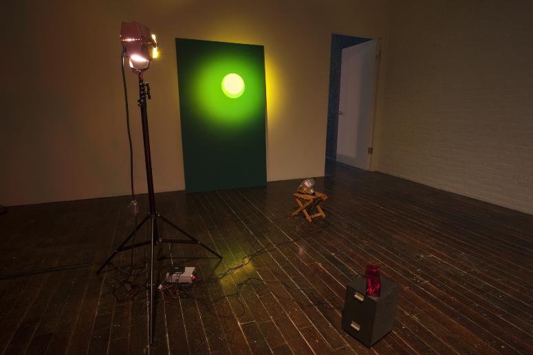 Digital image IRC.2013.03759 showing David Beattie's piece, Transmitter, part of his exhibition, Old Light, New Darkness, at the Mattress Factory, 2010.