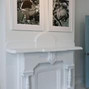 Digital image IRC.2013.03132 showing Susanne Slavick's works, Springtime in Alexandria I [left] and Springtime in Alexandria II [right], at the Mattress Factory, 2011.