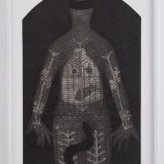 Digital image IRC.2013.03021 showing Belkis Ayón's work, Sikan, at the Mattress Factory, 2010.
