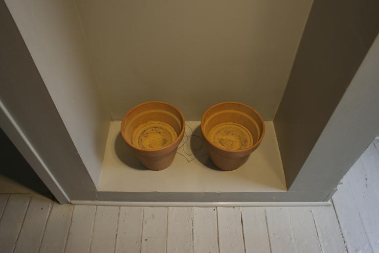 Digital image IRC.2013.02899 showing Rolf Julius's permanent installation, Ash, at the Mattress Factory, 1991.