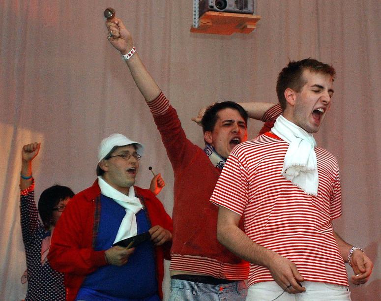 Digital image IRC.2013.02838 showing Kristen Baumliér's performance, France, at the Mattress Factory, 2005.