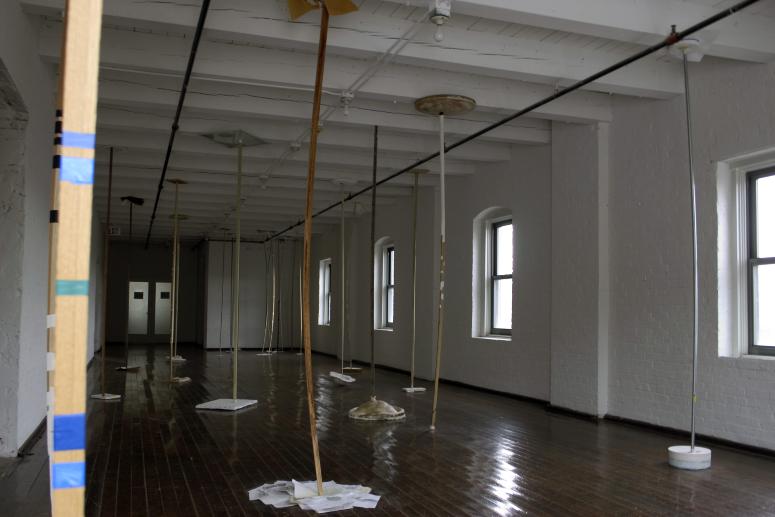 Digital image IRC.2013.02210 showing Emil Lukas's installation, 27 Correspondents, at the Mattress Factory, 2005.