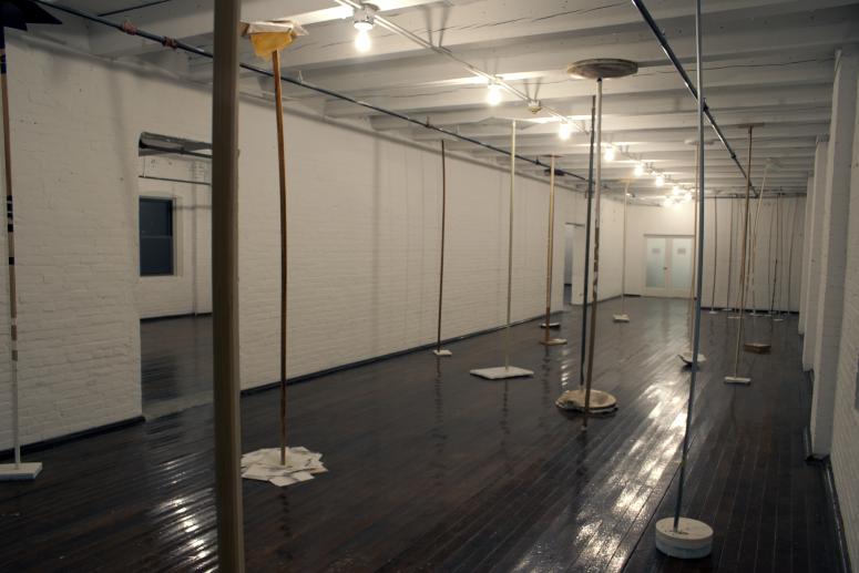 Digital image IRC.2013.02202 showing Emil Lukas's installation, 27 Correspondents, at the Mattress Factory, 2005.