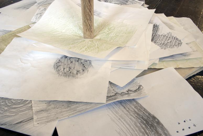 Digital image IRC.2013.02182 showing Emil Lukas's installation, 27 Correspondents, at the Mattress Factory, 2005.