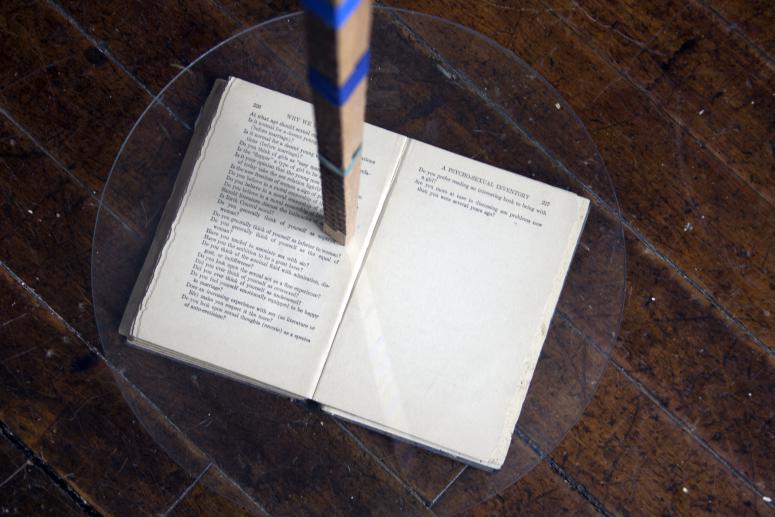 Digital image IRC.2013.02211 showing Emil Lukas's installation, 27 Correspondents, at the Mattress Factory, 2005.