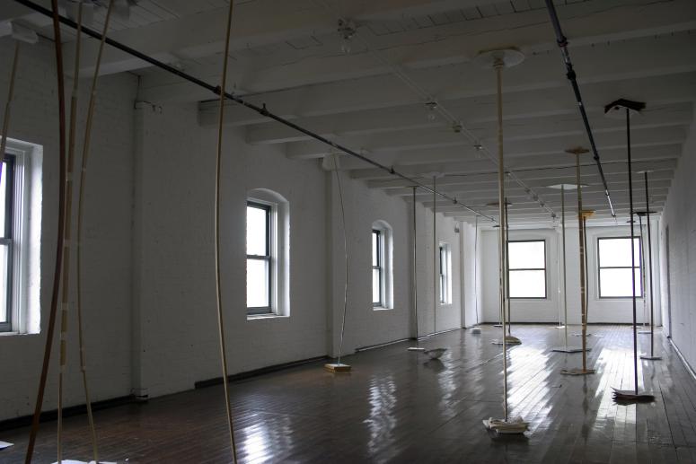 Digital image IRC.2013.02209 showing Emil Lukas's installation, 27 Correspondents, at the Mattress Factory, 2005.