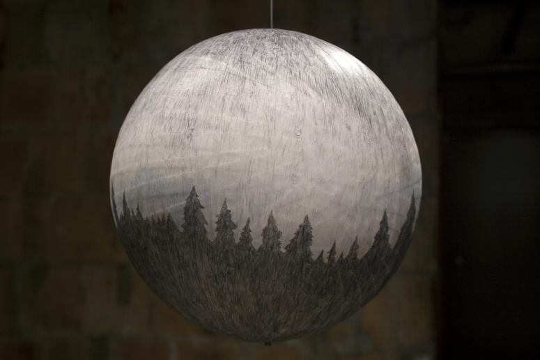 Digital image IRC.2013.01971 showing Russell Crotty's installation, Nightfall, at the Mattress Factory, 2005.