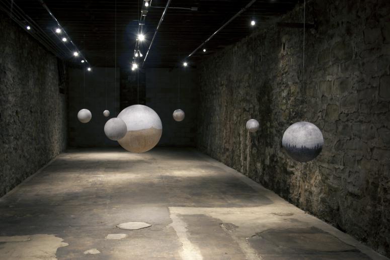 Digital image IRC.2013.01941 showing Russell Crotty's installation, Nightfall, at the Mattress Factory, 2005.