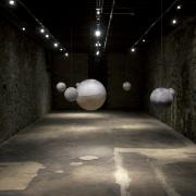 Digital image IRC.2013.01940 showing Russell Crotty's installation, Nightfall, at the Mattress Factory, 2005.