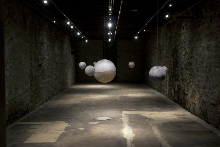 Digital image IRC.2013.01940 showing Russell Crotty's installation, Nightfall, at the Mattress Factory, 2005.